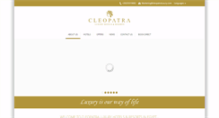 Desktop Screenshot of cleopatraluxury.com